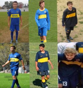 Retegui, Pochettino, Fragapane, Komar, Soñora y Tenaglia. Tiempos de inferiores en Boca.